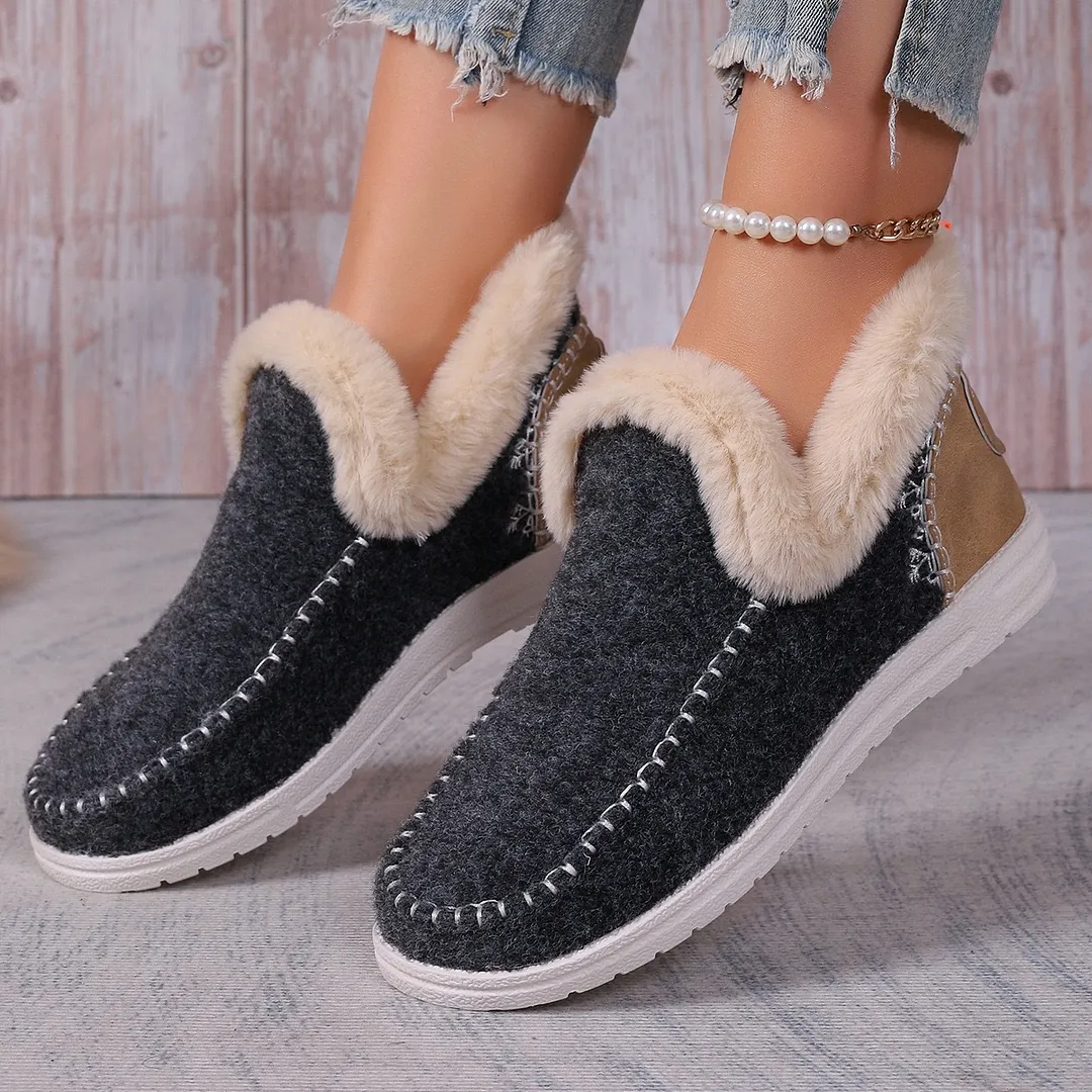 Yyvonne Short Boots Women In The Winter Of 2025 New Velvet Snow Boots 43 Code Polyurethane Light