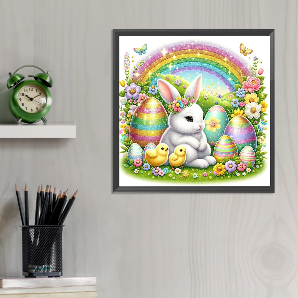 Diamond Painting - Full Round Drill - Easter Rabbit(Canvas|30*30cm)