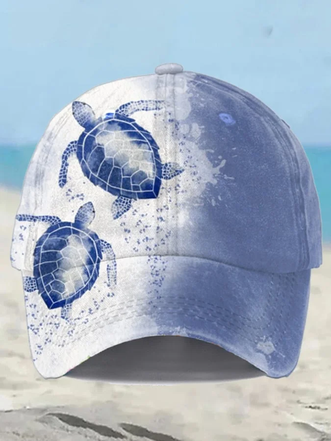🔥Buy 3 Get 10% Off🔥Unisex Resort Turtle Print Hat