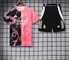 2025/2026 Real Madrid Pre-Match Training Black Pink Shirt+Shorts 1:1 Thai Quality