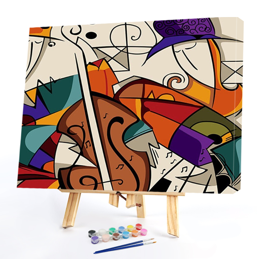 

40*50CM Paint By Numbers-Guitar Girl, 501 Original