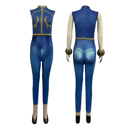 [Wetrose] In Stock Chunli Cosplay Costume Street Fighter 6 SF 2023 Chun Li Qipao Cheongsam Bodysuit Full Set Wig Halloween Xmas