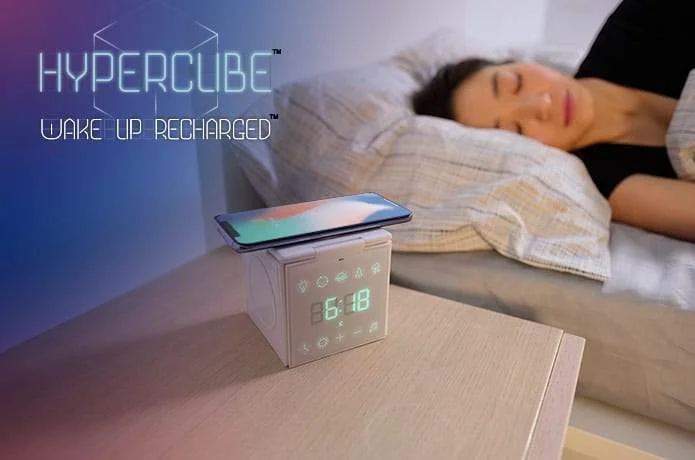 hypercube wireless charging station sleep aid