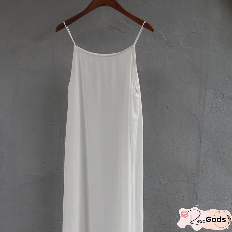 Casual Solid Sleeveless Dress