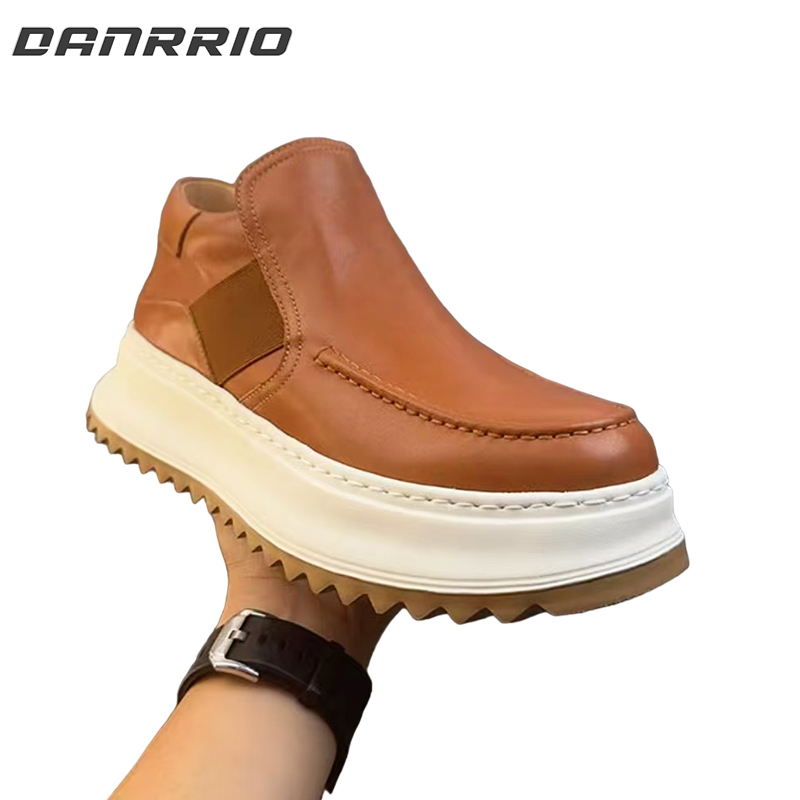 DANRRIO Handmade Retro British Style Horsehide Ankle Boot DANRRIO.COM DANRRIO