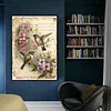 (Big Size)Hummingbird Flower - 11CT Stamped Cross Stitch - 40*60cm