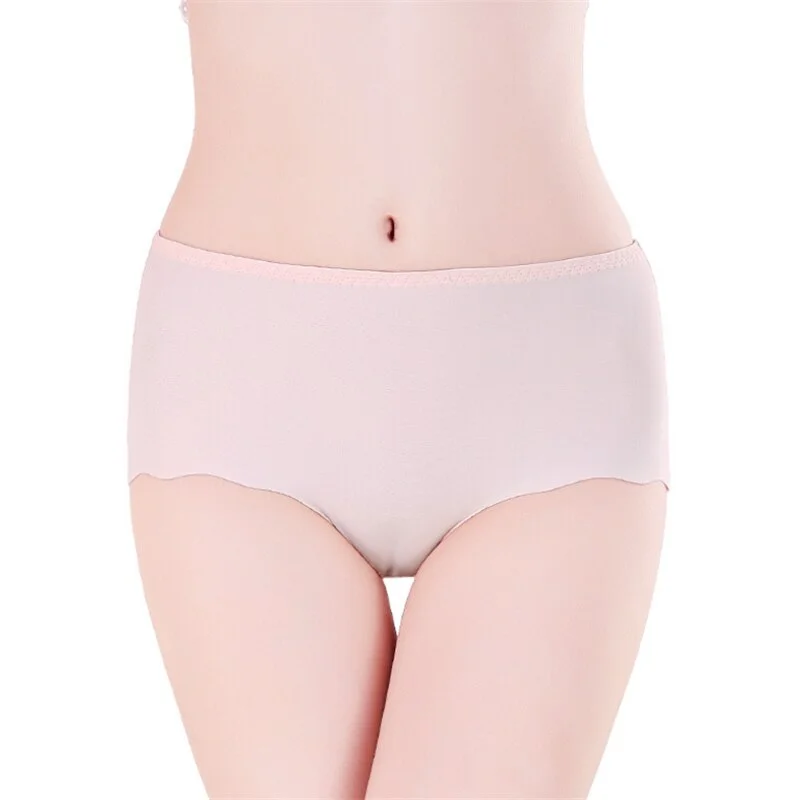 100KG Girls Panties Ice Silk Lingerie Elastic Briefs Underpant трусы Female Special For You Breathable Underwear трусы женские