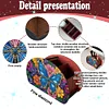 (US Local)DIY Gem Butterfly Design Wooden Diamond Painting Makeup Brush Storage Box Kit