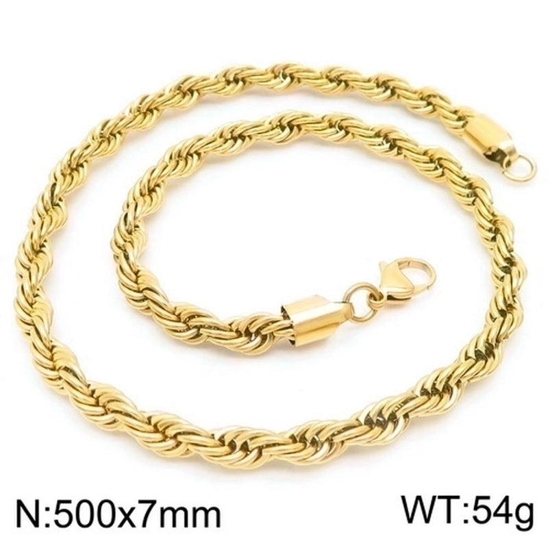Casual Minimalist Solid Color 304 Stainless Steel 18K Gold Plated Plating Stainless Steel Necklaces