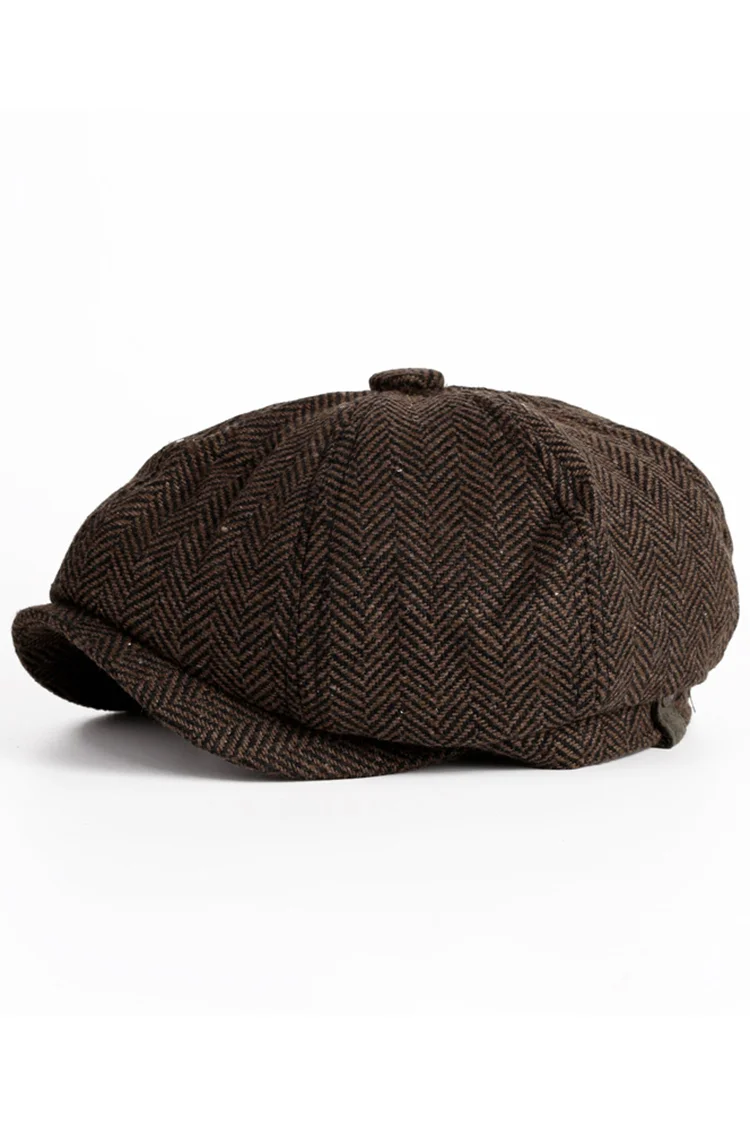 British Retro Newsboy Octagonal Hat