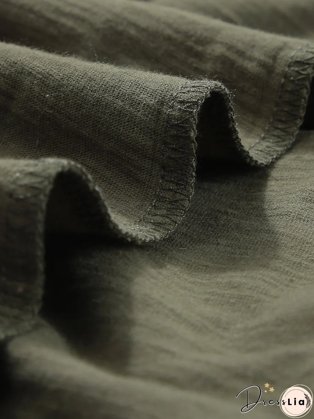 Green Classic Round Neck Long Sleeve Sweatshirt