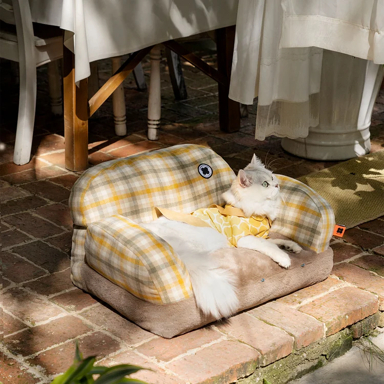 Retro Style Washable Cat Sofa | Robotime Online