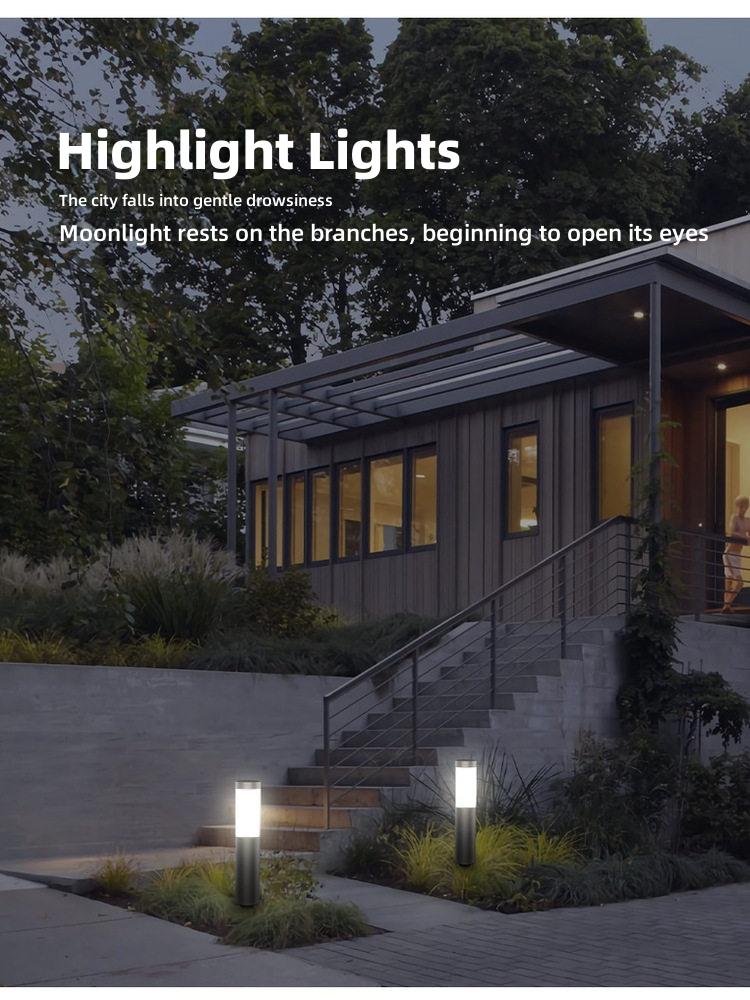 Modern Outdoor Bollard Lights for Elegant Pathway Illumination