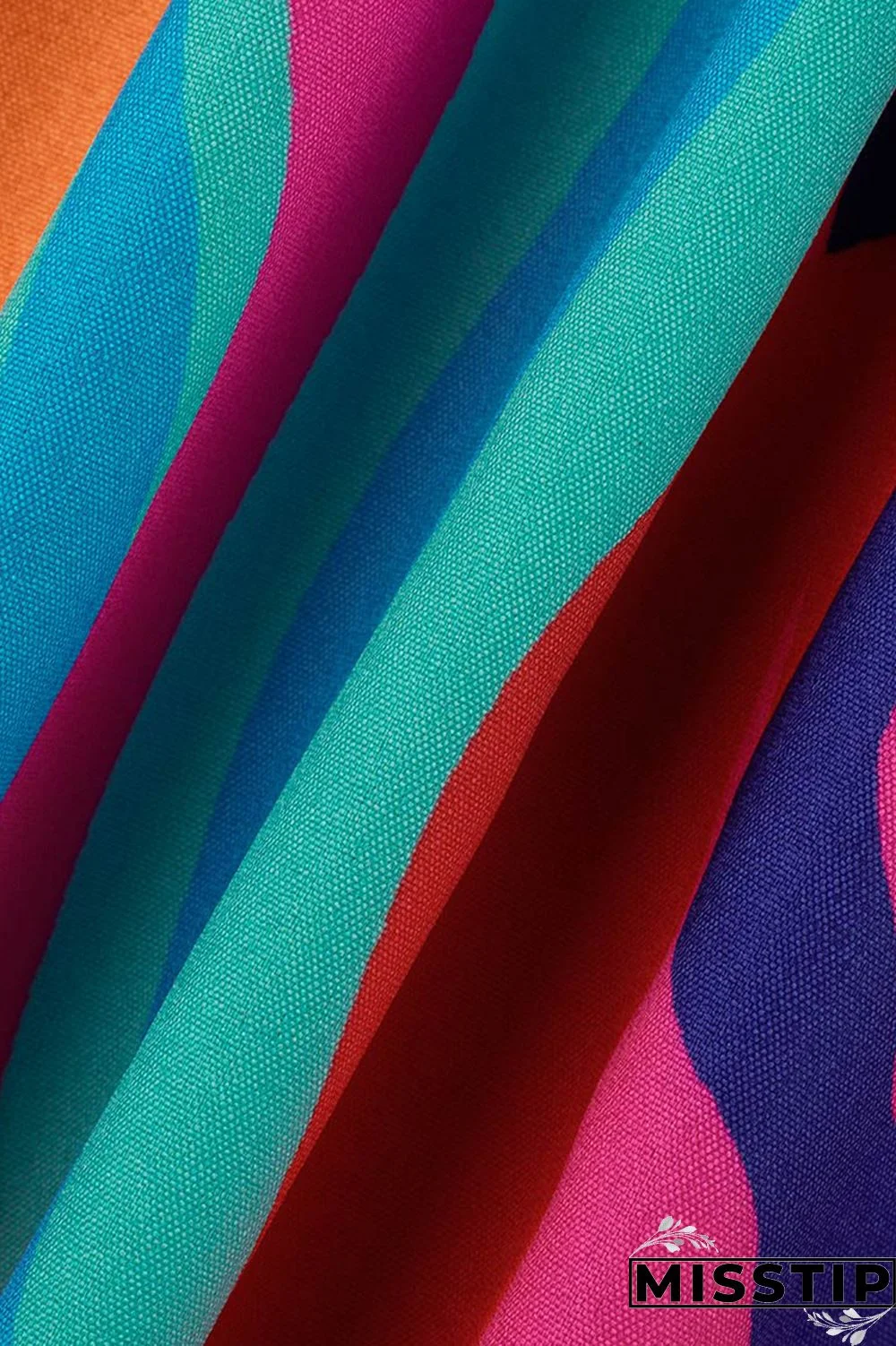 Blue Fashion Casual Print Patchwork Turndown Collar Shirt Dress