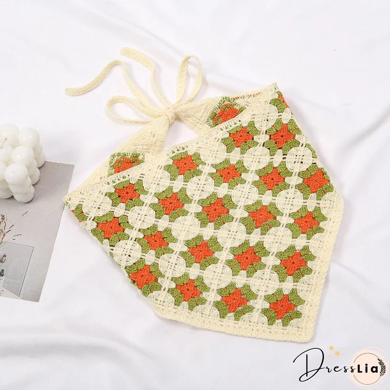 Jacquard Lace Women's Scarf Triangle