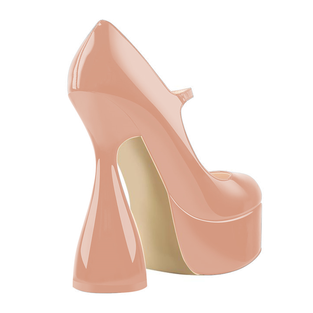 160mm Round Toe High Platform Pumps-vocosishoes