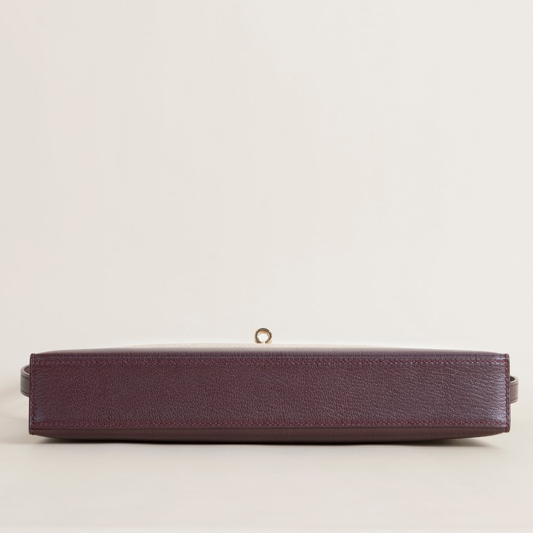 Kelly Elan Chevre 0G Rouge sellier GHW