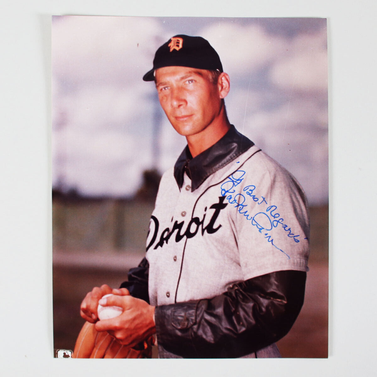 Hal Newhouser Signed Photo Poster painting 8x10 Tigers - COA JSA