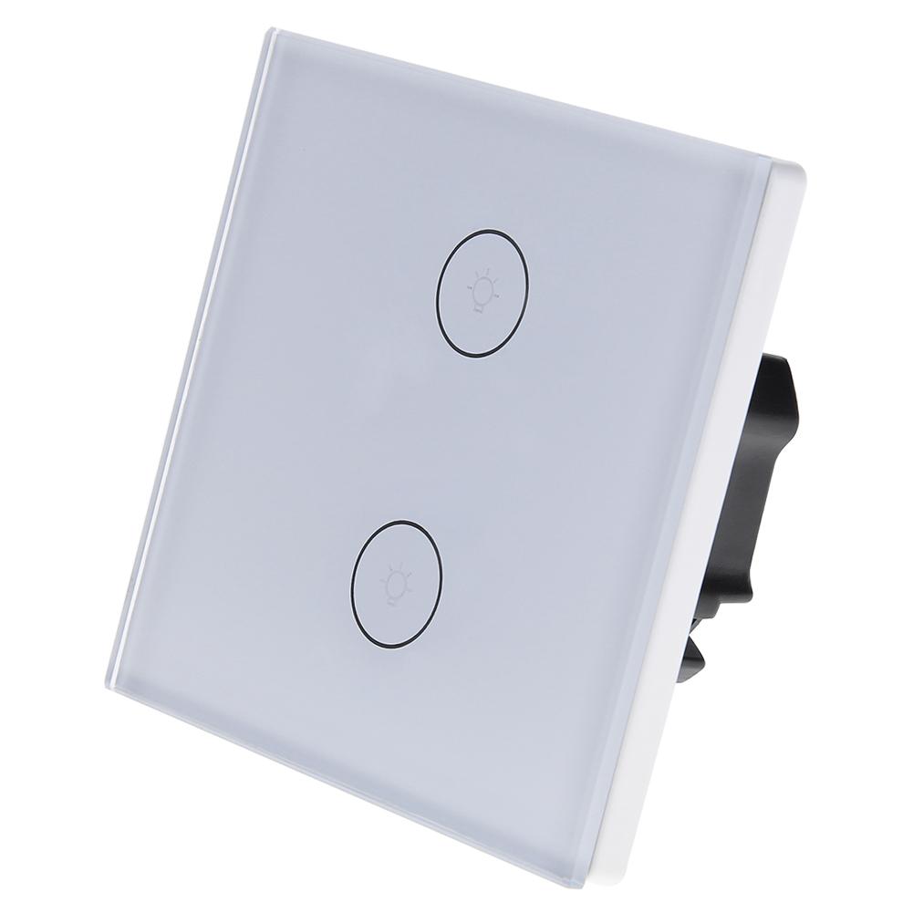 

For ALEXA/Google Home AC110-240V WiFi APP Remote Control Light Switch(2Gang, 501 Original