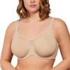 CoolComfort Plus Size Underwire Minimizer Bra – Wide Strap, Full Coverage, Cooling & Smoothing Unlined Bra