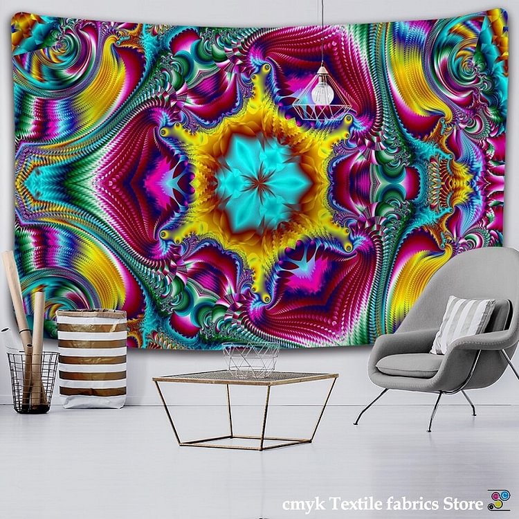 Tapestry Aesthetic Abstract Mandala Background Carpet Blanket 145x130cm