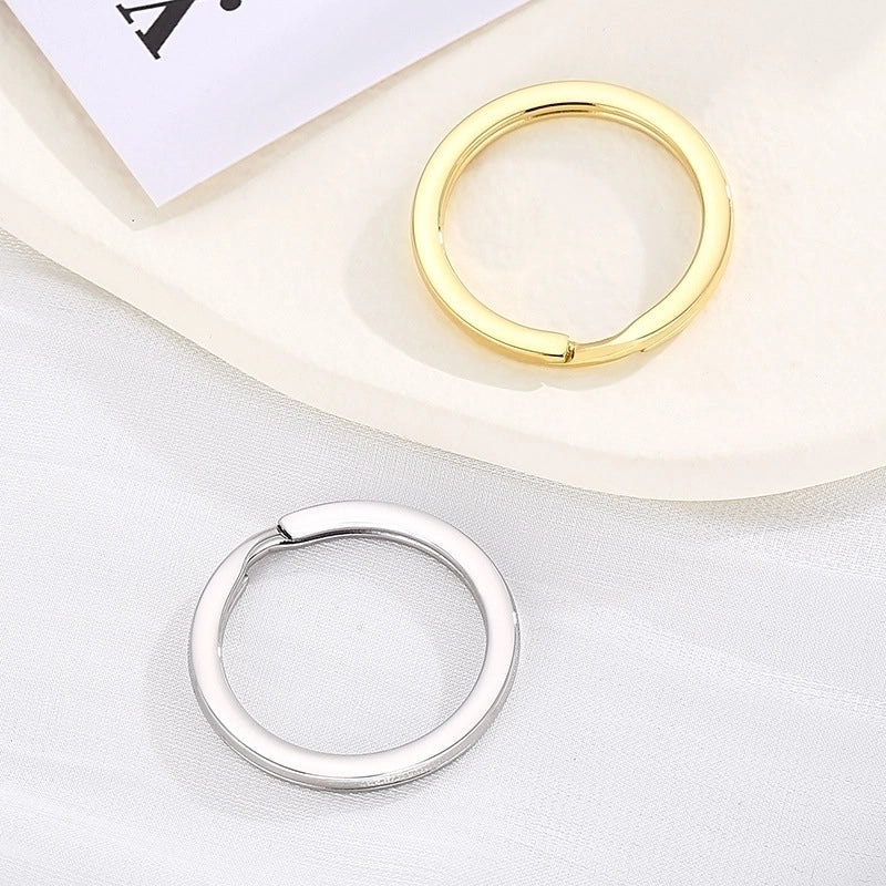 1 Piece Stainless Steel 18K Gold Plated Round