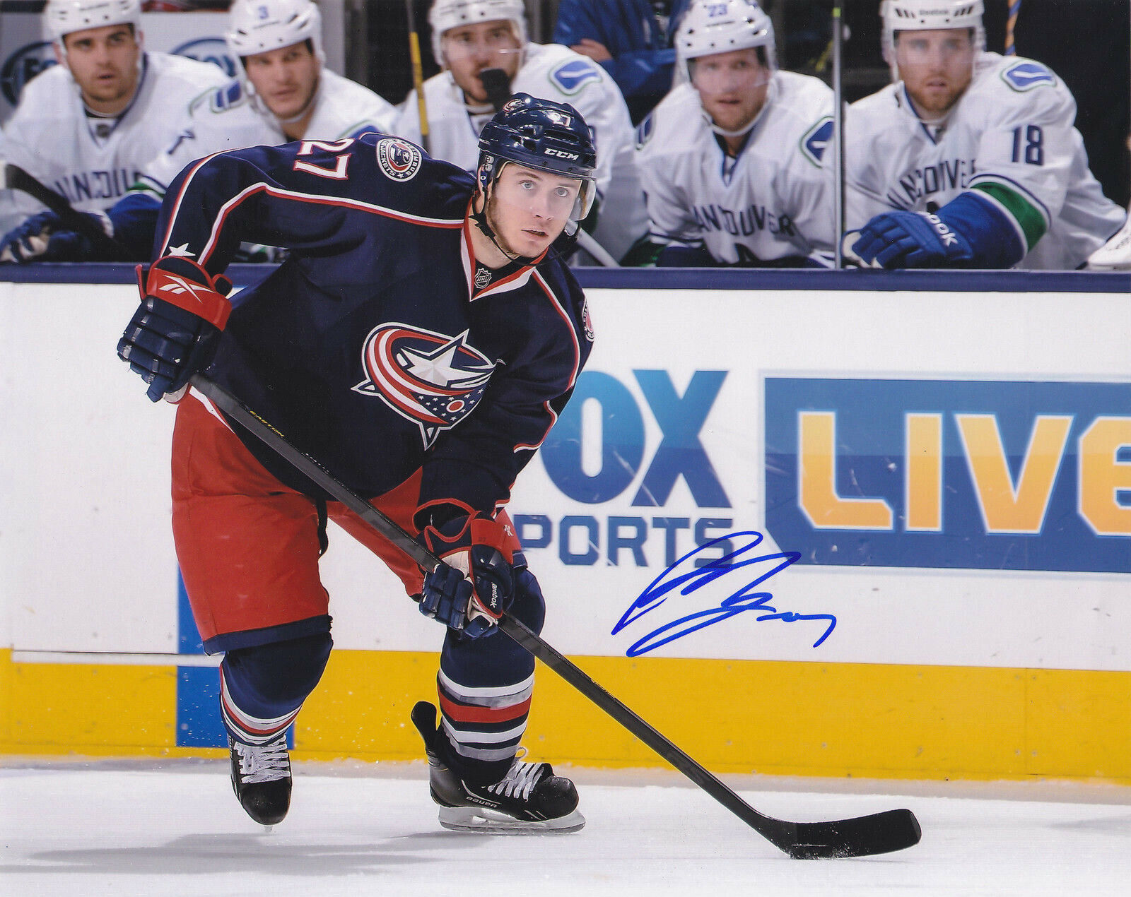 RYAN MURRAY SIGNED AUTOGRAPHED COLUMBUS BLUE JACKETS 8X10 Photo Poster painting EXACT PROOF 2