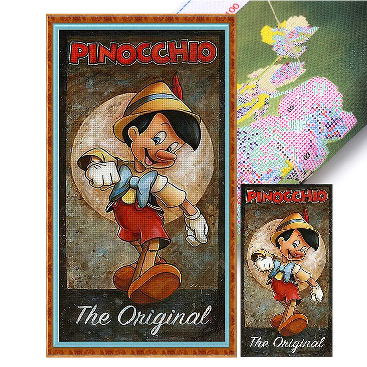 Disney Character-Pinocchio - Printed Cross Stitch 11CT 30*55CM