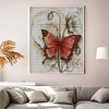 Butterfly-14CT Stamped Cross Stitch 38*45cm/14.96*17.72in