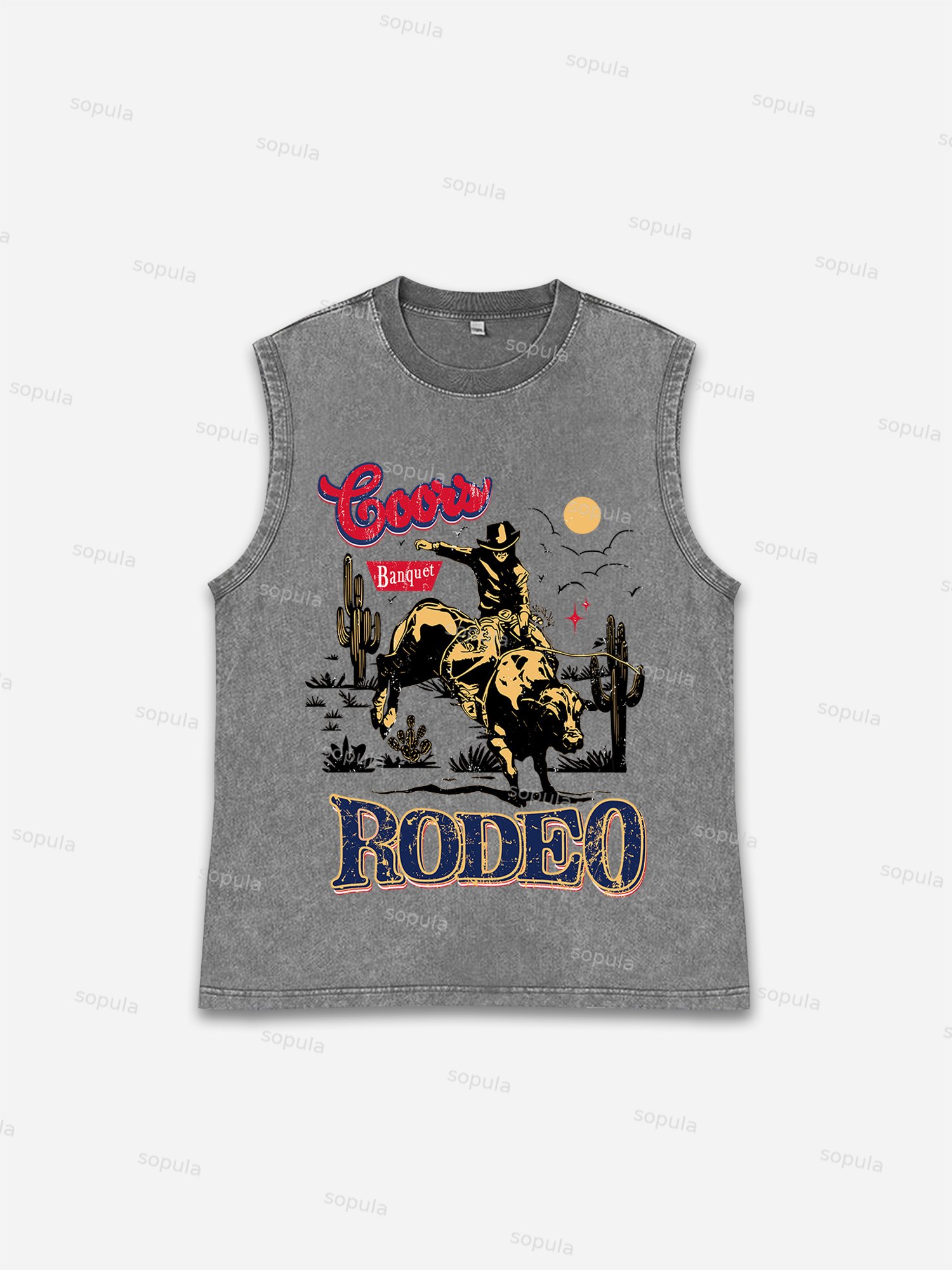 Coors Banquet Rodeo Classic Graphic Tank Top - Sopula｜Premium Graphic Tees & Graphic Clothing