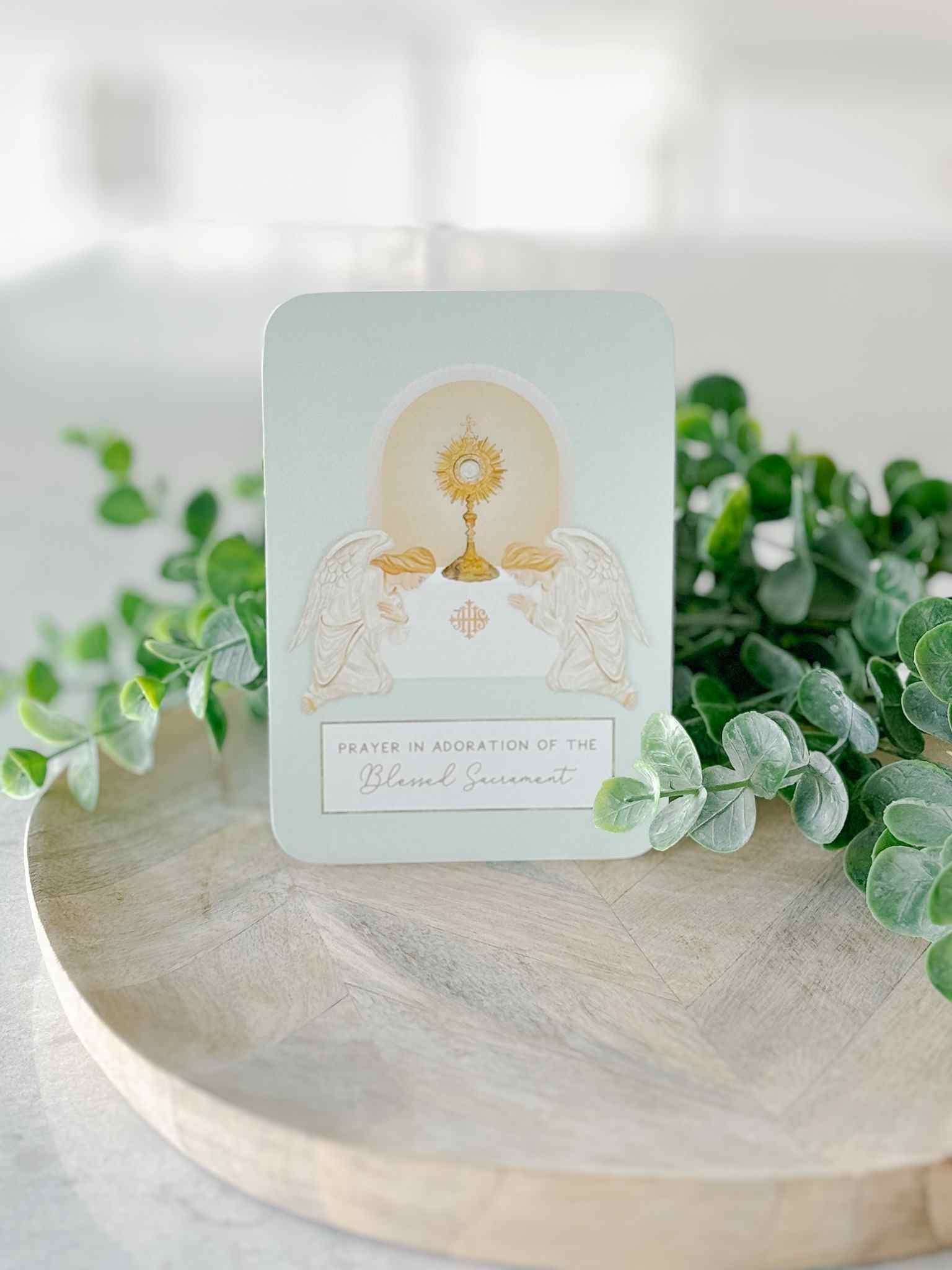 Prayer in Adoration of the Blessed Sacament - Prayer Card