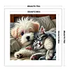 Dog Cat-11CT Stamped Cross Stitch 40*40cm/15.75*15.75in tapestrymarket