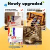 Framed Pear Cat-Paint By Numbers Acrylic Painting 20*20CM With Color Box 3ML(12Colors)