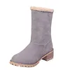 Women's Boots Short Solid Color Snow Boots