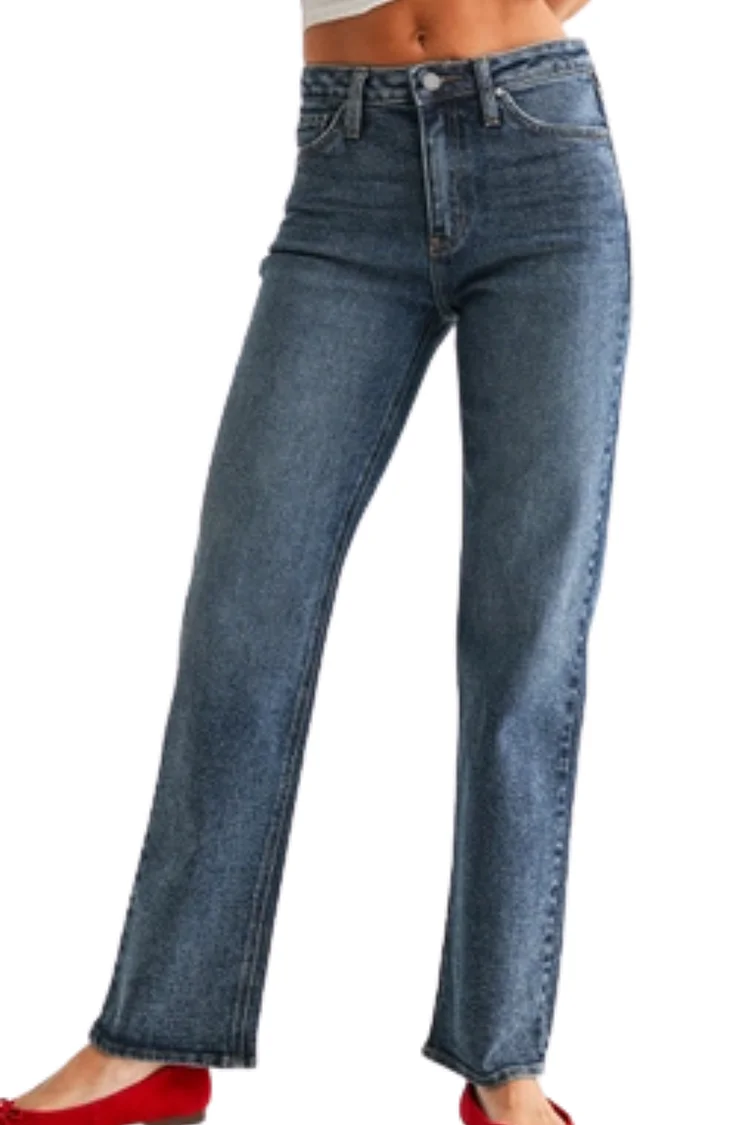 Just Black Full Length Straight - Dark Wash