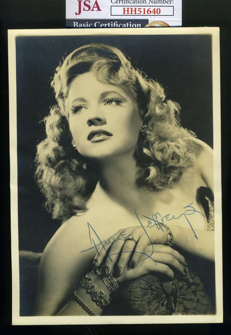 Anne Jeffreys JSA Coa Signed 5x7 Photo Poster painting Autograph