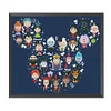 Cartoon Character - 11CT Stamped Cross Stitch - 46*51cm - Disney