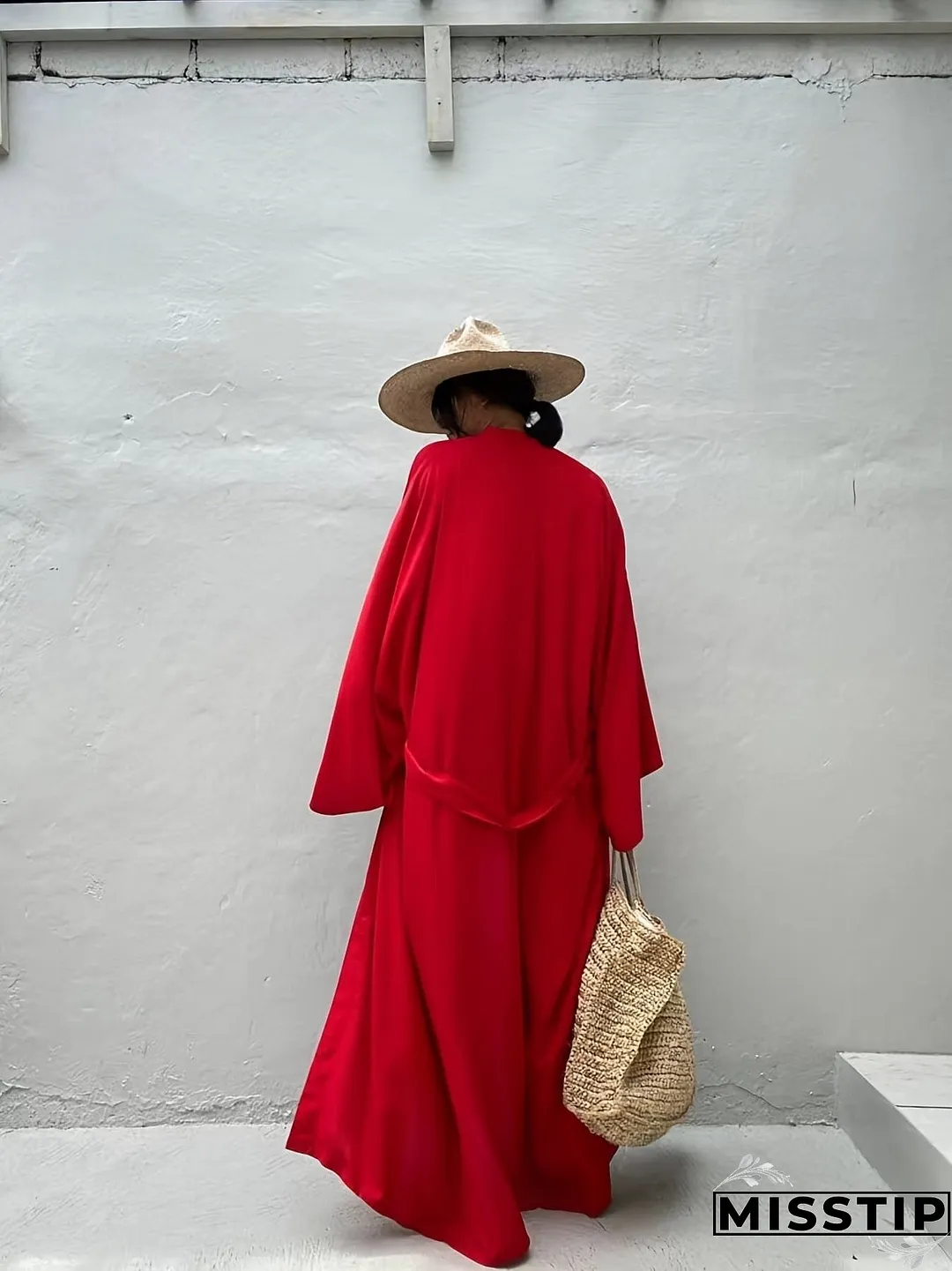 Red Summer Kaftan