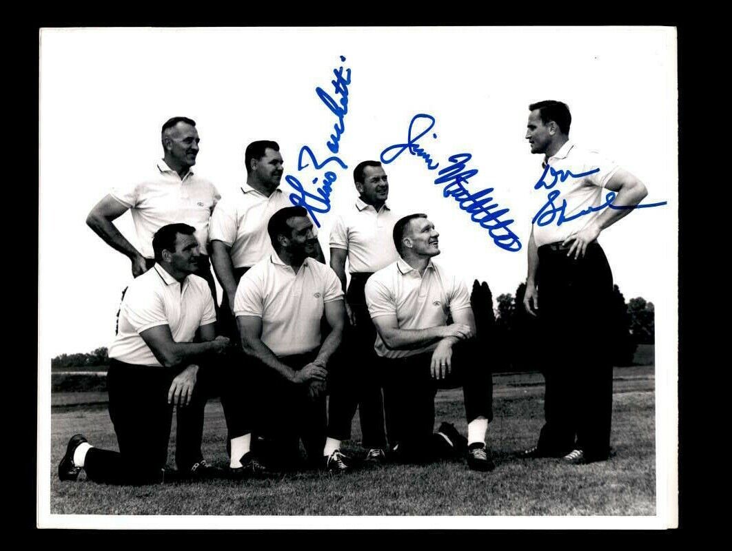 Don Schula Gino Marchetti Jim Mutscheller JSA Signed 8x10 Original 1964 Photo Poster painting