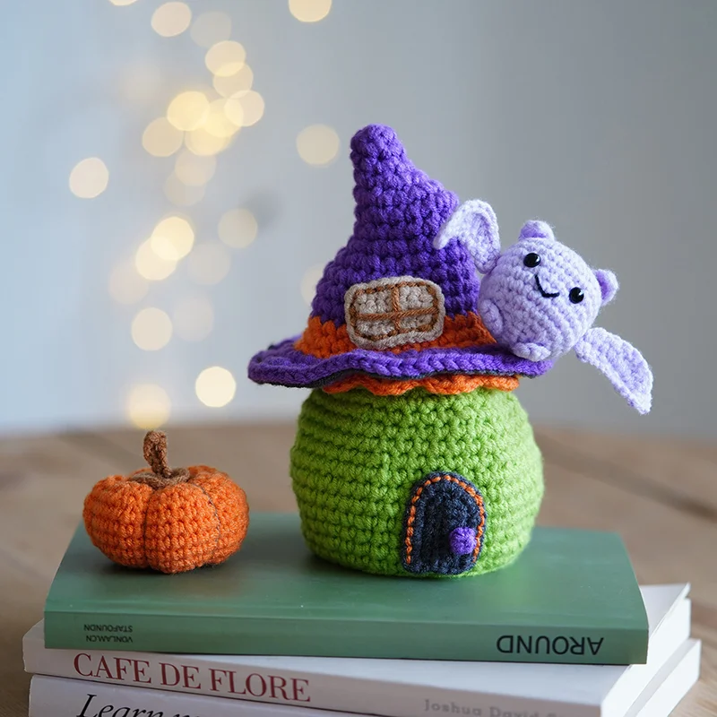 MEWAII® Kit de Crochet Halloween Castle Spooky pour les débutants AVEC Easy Peasy Yarn