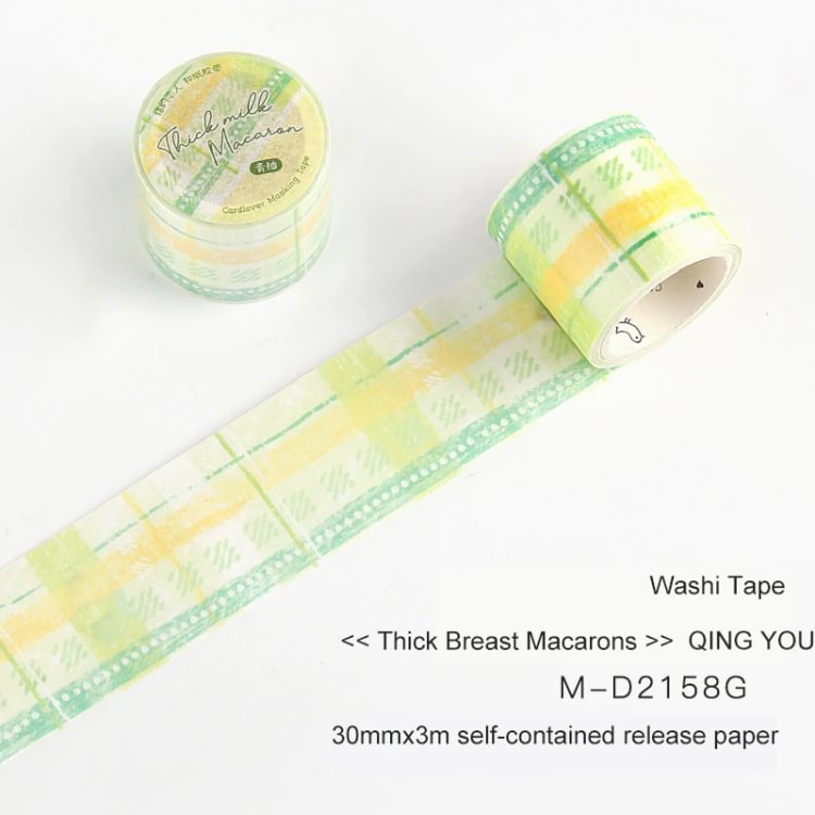 JOURNALSAY 30mm*300cm Simple Fresh Lattice Journal Collage Washi Tape DIY Scrapbooking