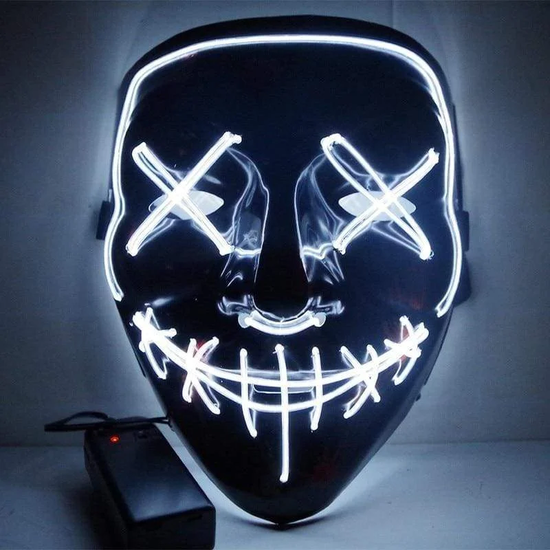 LED Halloween Costume Mask