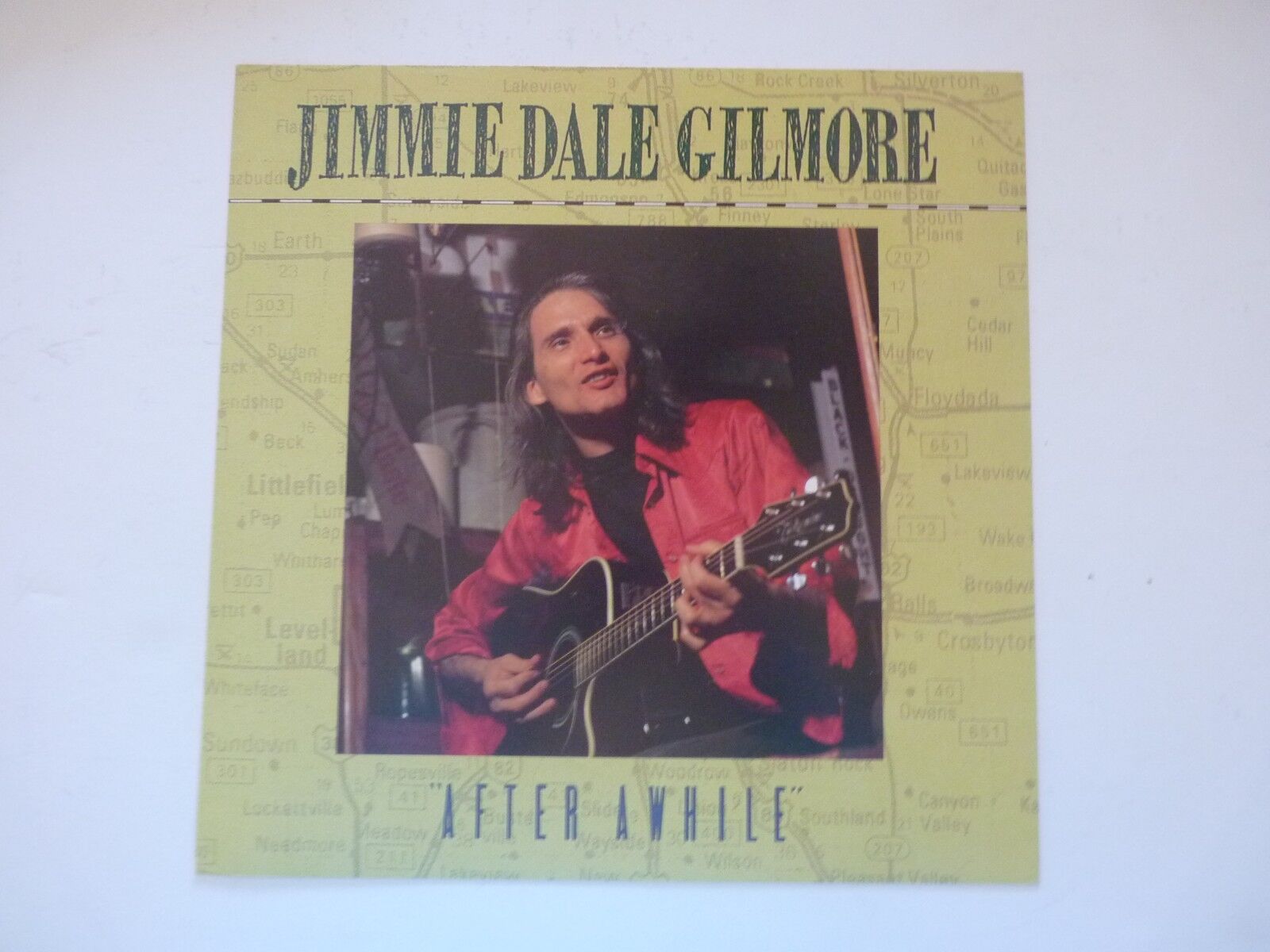 Jimmie Dale Gilmore After Awhile LP Record Photo Poster painting Flat 12x12 Poster