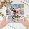 8Pcs DIY Christmas Special Shape Diamond Painting Greeting Cards