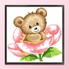 Bead Embroidery - Partial Printed 9CT Bear(25x24 CM)