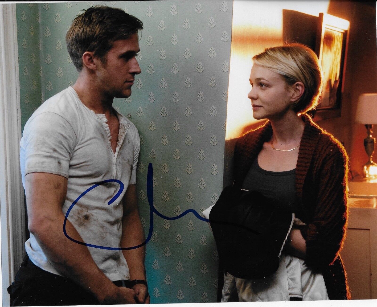 CAREY MULLIGAN 'DRIVE' IRENE CO-STAR GOSLING SIGNED 8X10 PICTURE *COA 2