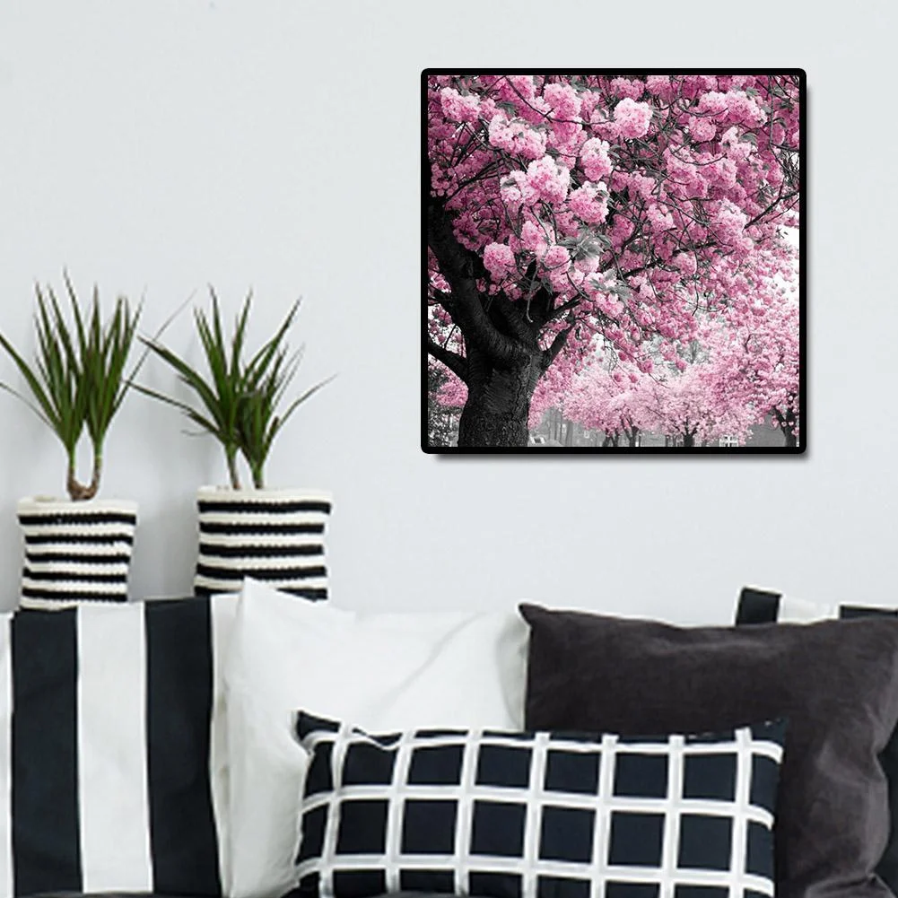 Diamond Painting - Full Round Drill - Cherry Tree(30*30cm)