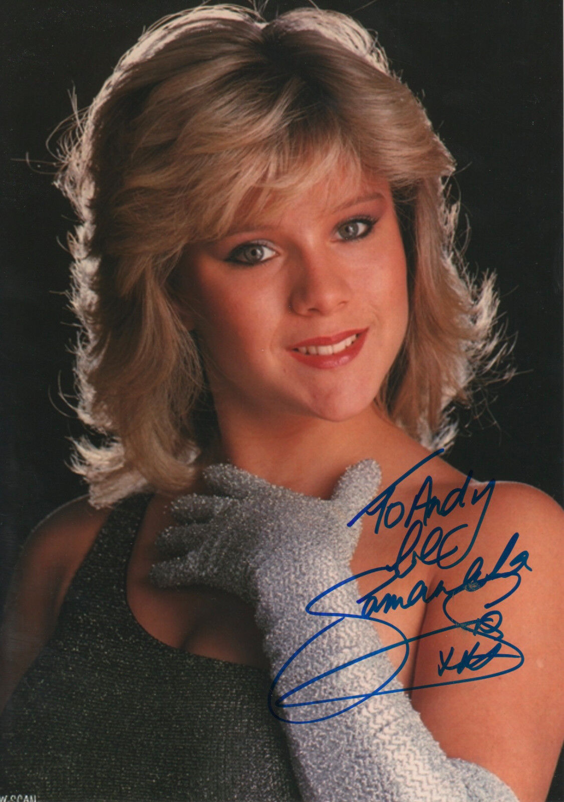 Samantha Fox signed 8x12 inch Photo Poster painting autograph