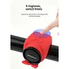 120dB Loud Bike Horn Waterproof Universal Mount Silicone Horns Type-C Rechargeable Adjustable Volume Settings Horn for Motorcycle Scooter Bicycle