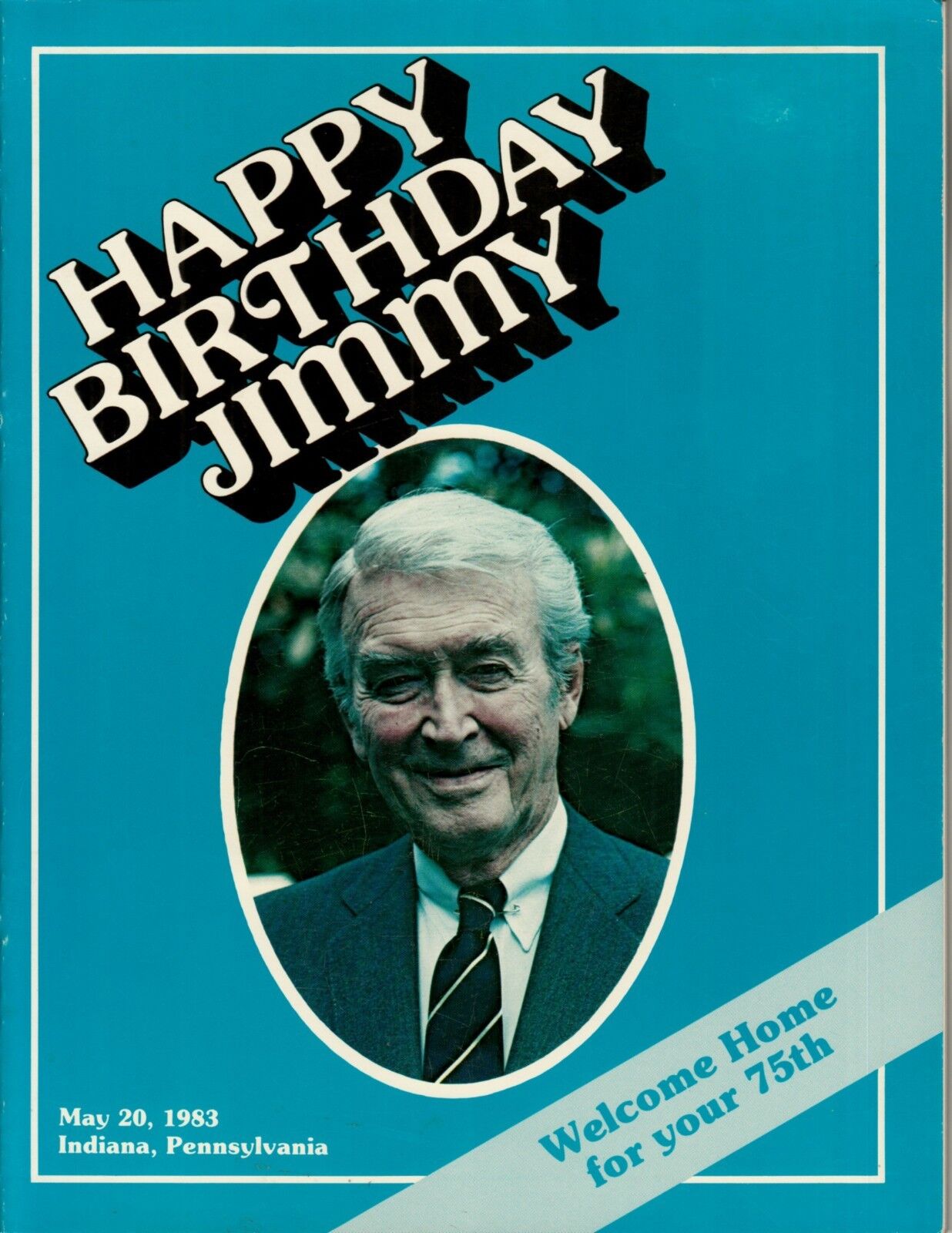 JIMMY STEWART 75TH BIRTHDAY CELEBRATION book INDIANA PA hometown 1983 memories